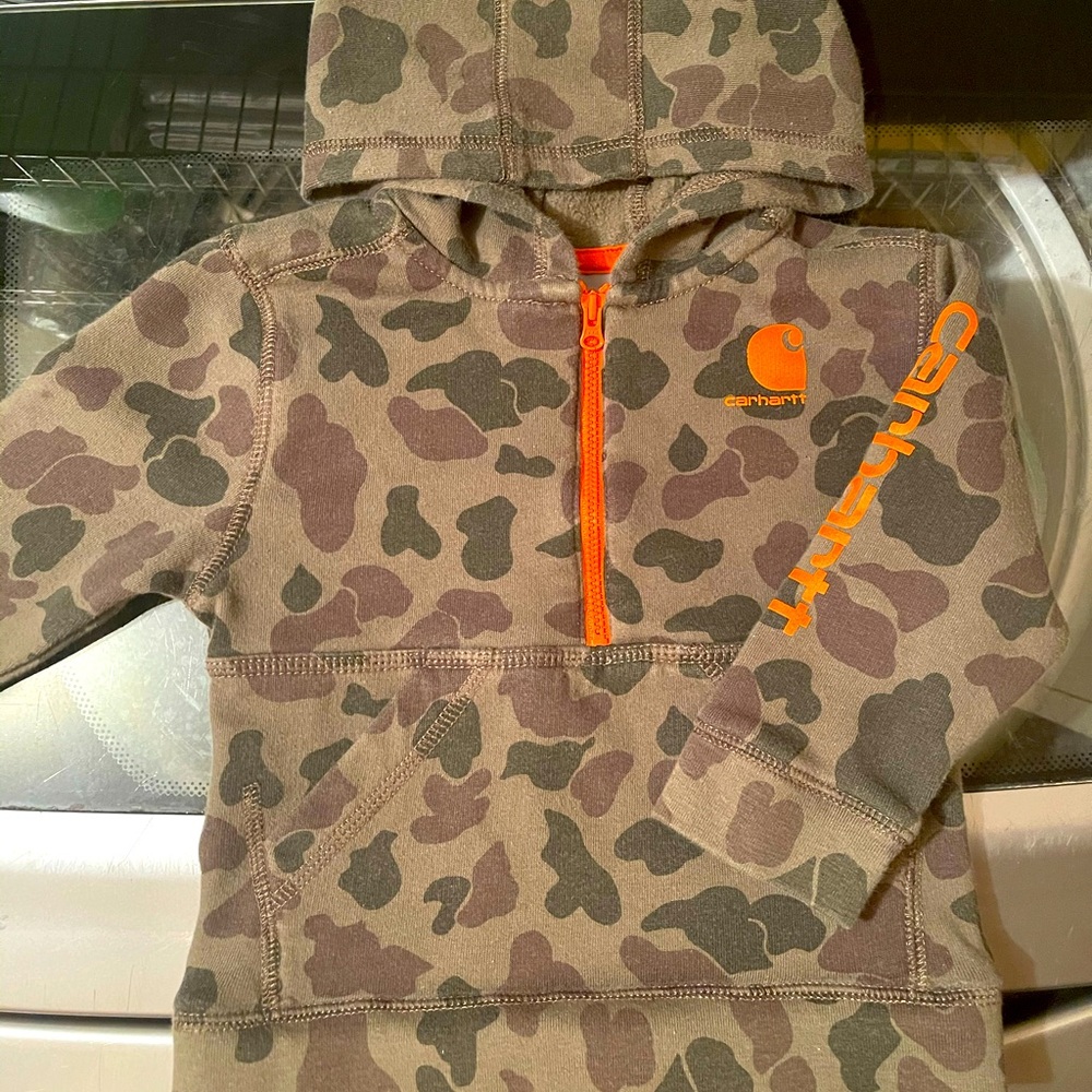 Carhartt zip up hoodie 18month